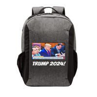 Trump 2024 Arraignment Inside Courthouse Vector Backpack