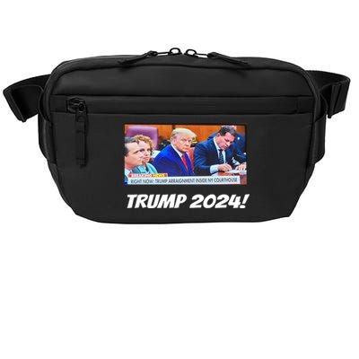 Trump 2024 Arraignment Inside Courthouse Crossbody Pack