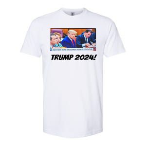 Trump 2024 Arraignment Inside Courthouse Softstyle CVC T-Shirt