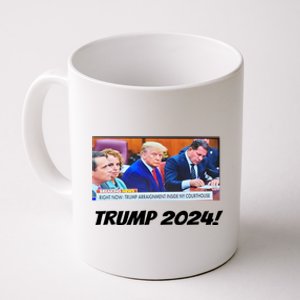 Trump 2024 Arraignment Inside Courthouse Coffee Mug