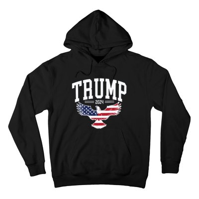 Trump 2024 American Flag Pro Trump Hoodie