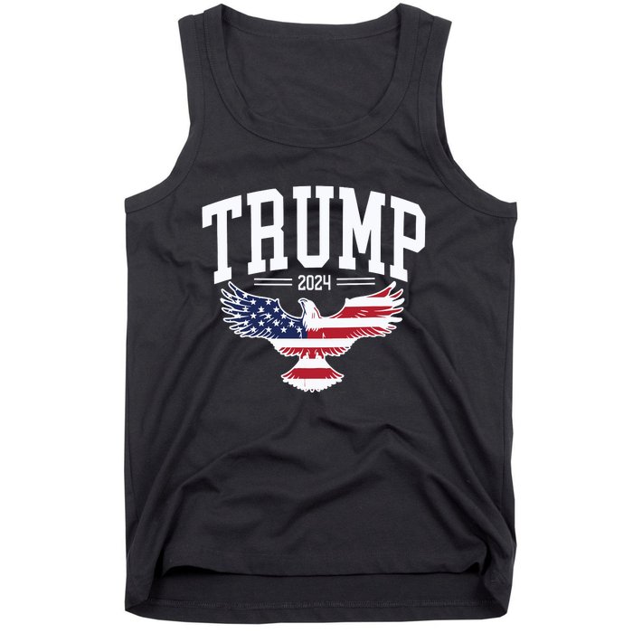 Trump 2024 American Flag Pro Trump Tank Top