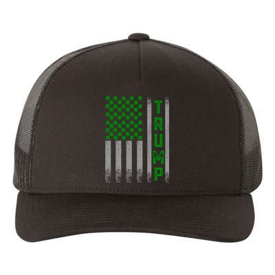 Trump 2020 American Flag Vintage St. PatrickS Day Irish Yupoong Adult 5-Panel Trucker Hat