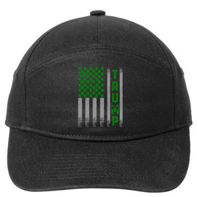 Trump 2020 American Flag Vintage St. PatrickS Day Irish 7-Panel Snapback Hat