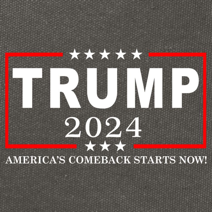 Trump 2024 America's Comeback Starts Right Now! Cotton Canvas Backpack