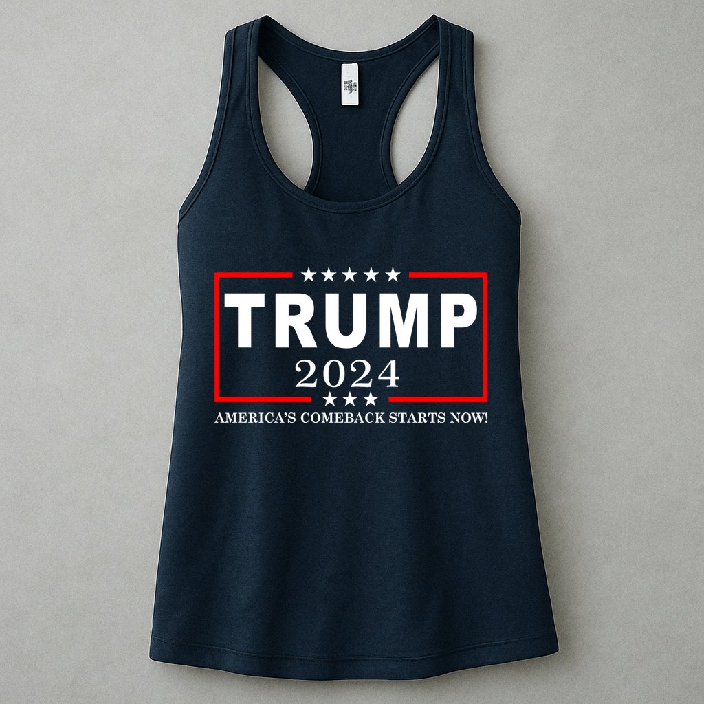Trump 2024 America's Comeback Starts Right Now! Womens Tank Top
