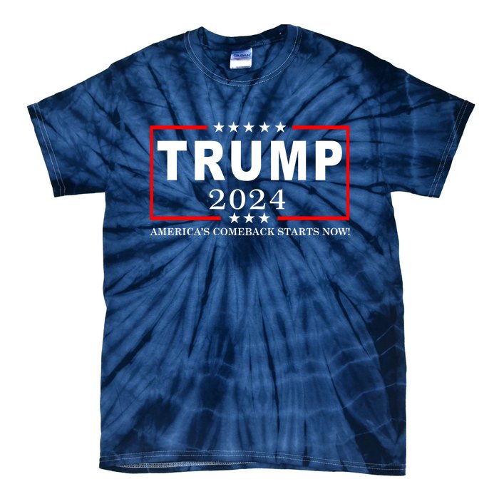 Trump 2024 America's Comeback Starts Right Now! Tie-Dye T-Shirt