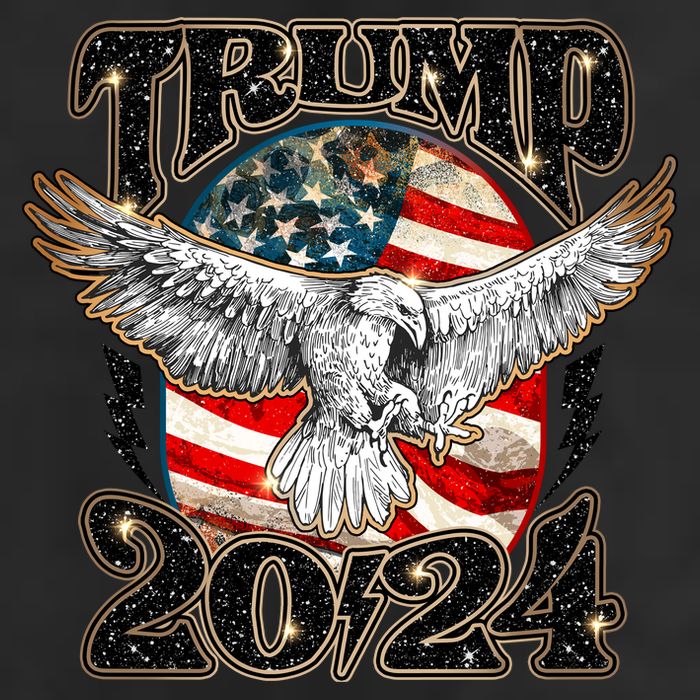 Donald Trump 2024 American Eagle 7 Panel Mesh Trucker Snapback Hat