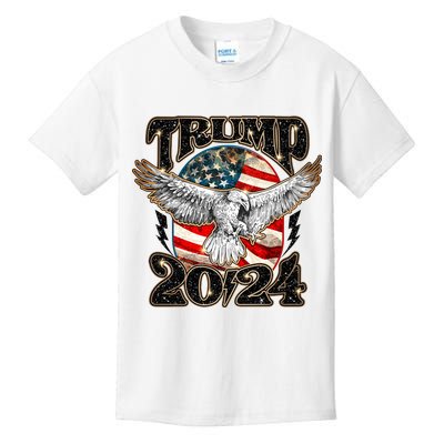 Donald Trump 2024 American Eagle Kids T-Shirt