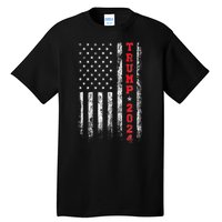 Trump 2024 American Flag Vintage Tall T-Shirt