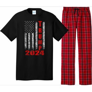 Trump 2024 American Flag Design Pajama Set