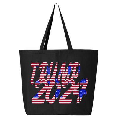 Trump 2024 American Grunge Style 25L Jumbo Tote