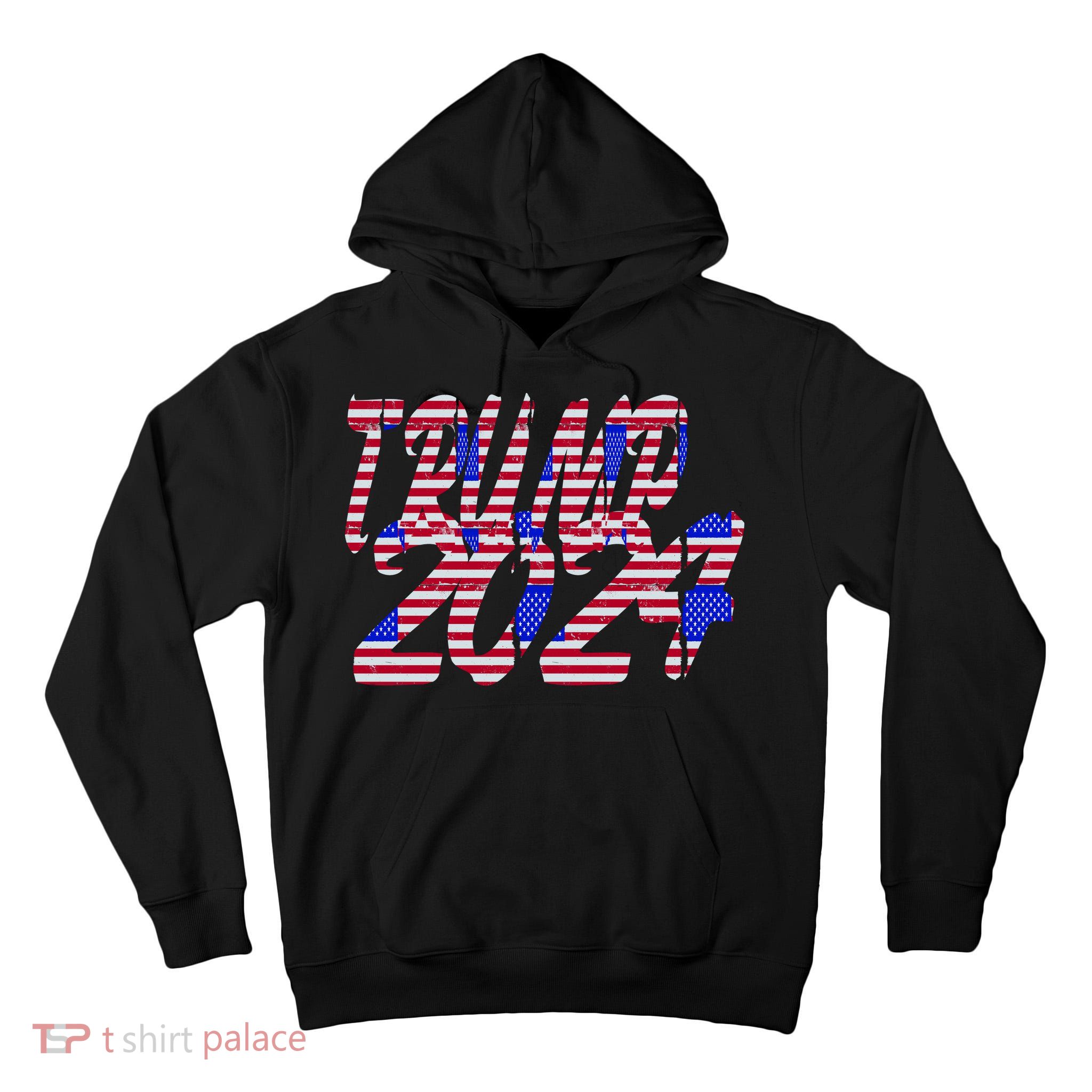 Trump 2024 American Grunge Style Tall Hoodie