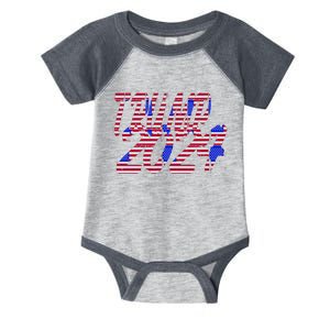 Trump 2024 American Grunge Style Infant Baby Jersey Bodysuit