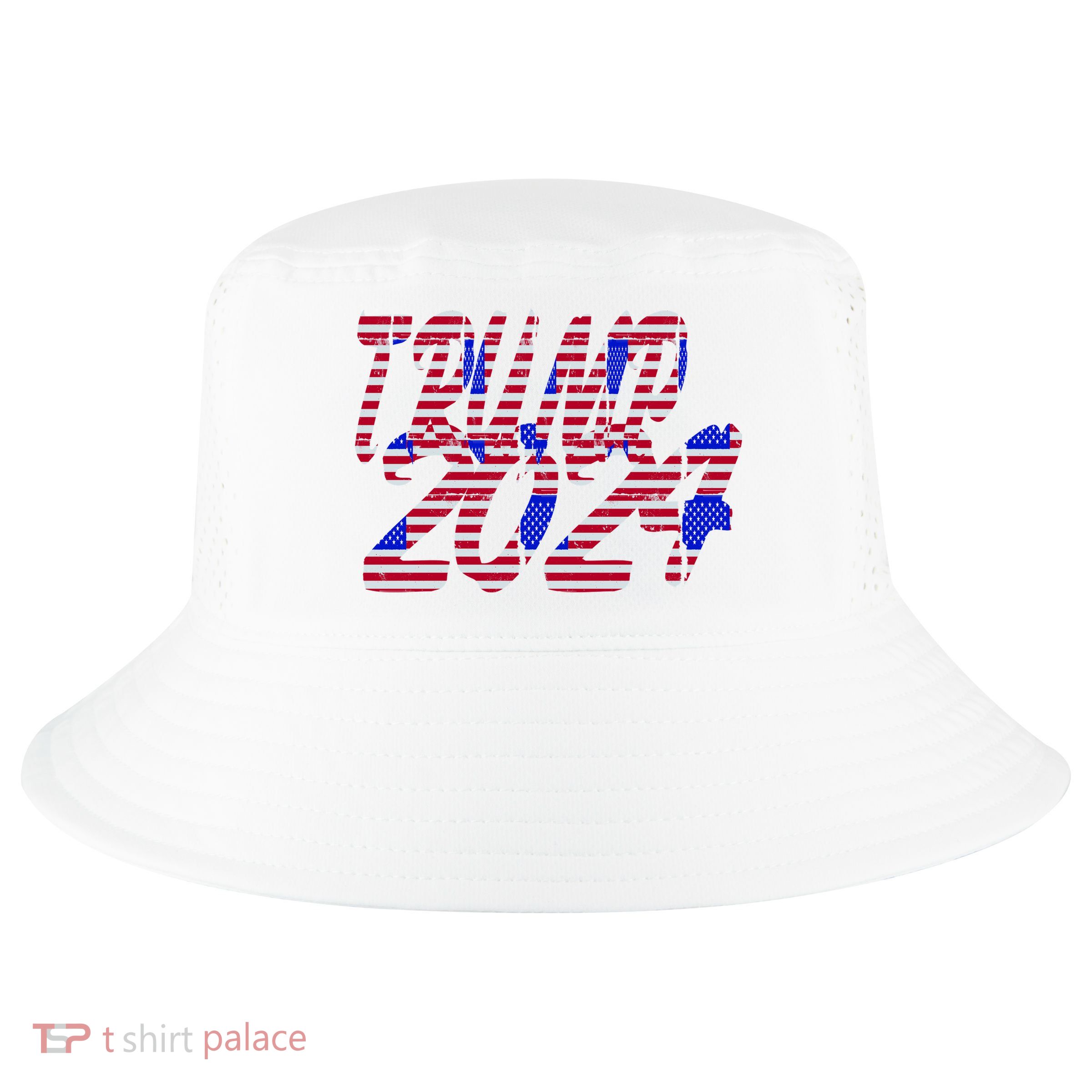 Trump 2024 American Grunge Style Cool Comfort Performance Bucket Hat