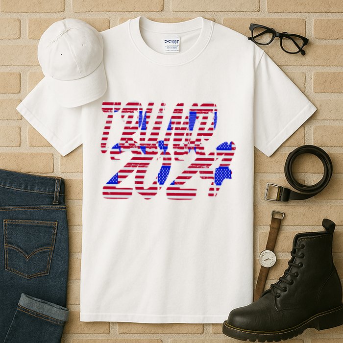 Trump 2024 American Grunge Style Tall T-Shirt