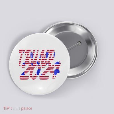 Trump 2024 American Grunge Style Button