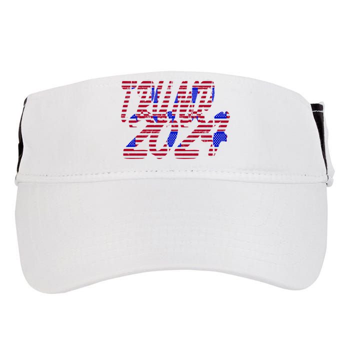 Trump 2024 American Grunge Style Adult Drive Performance Visor