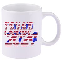 Trump 2024 American Grunge Style 11oz C Handle Ceramic Mug