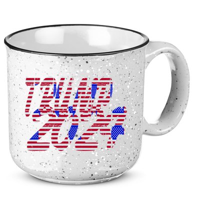 Trump 2024 American Grunge Style 15oz Campfire Ceramic Mug