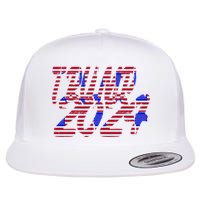 Trump 2024 American Grunge Style Flatbill Hat