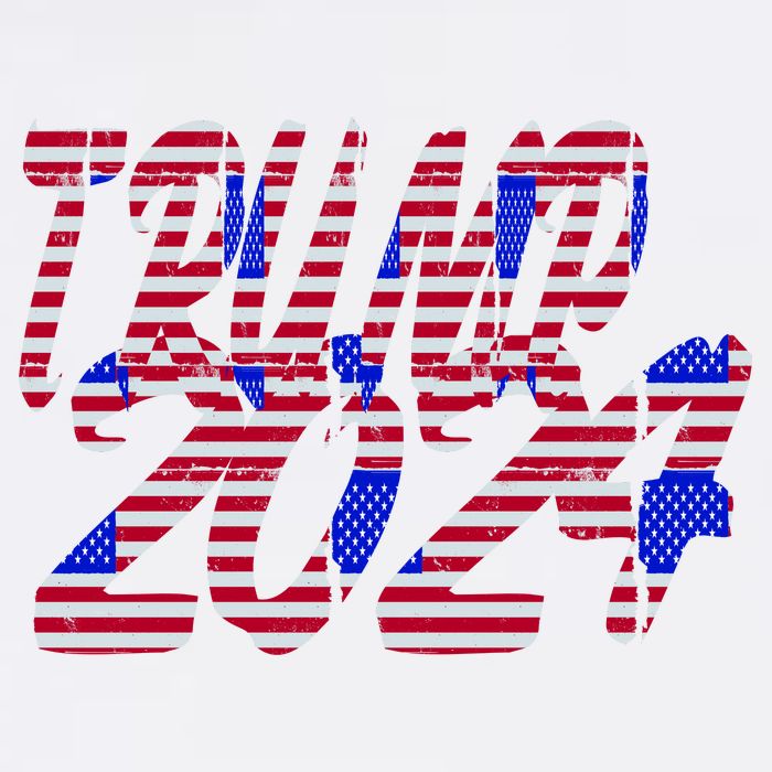 Trump 2024 American Grunge Style Flatbill Hat
