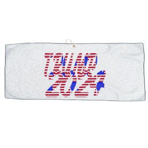 Trump 2024 American Grunge Style Large Microfiber Waffle Golf Towel