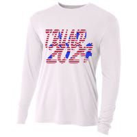 Trump 2024 American Grunge Style Cooling Performance Long Sleeve Crew
