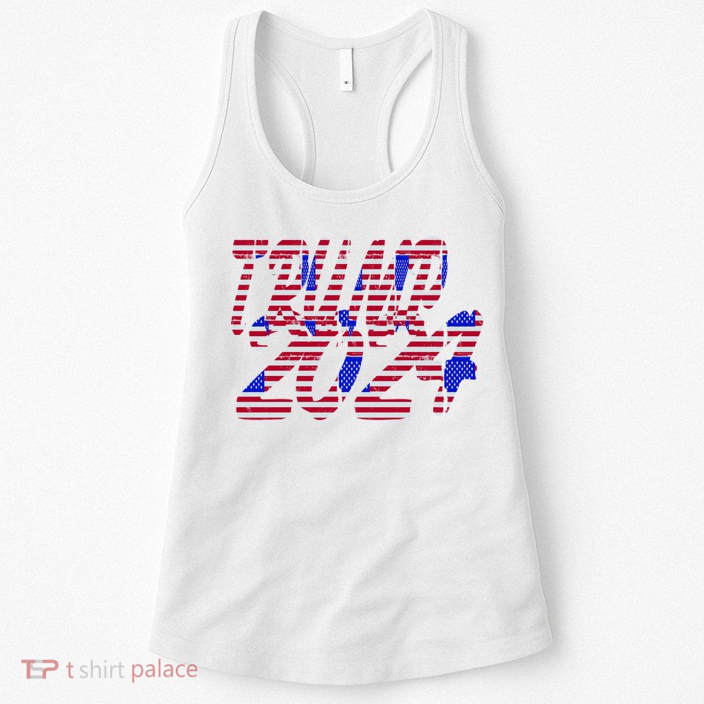Trump 2024 American Grunge Style Womens Tank Top