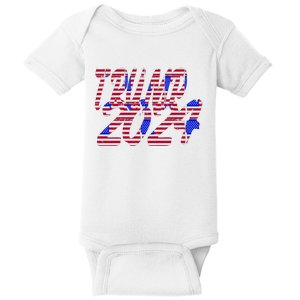 Trump 2024 American Grunge Style Baby Bodysuit