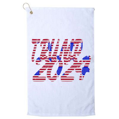 Trump 2024 American Grunge Style Platinum Collection Golf Towel