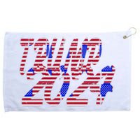 Trump 2024 American Grunge Style Grommeted Golf Towel