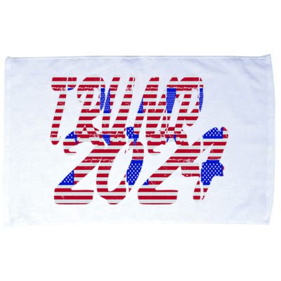 Trump 2024 American Grunge Style Microfiber Hand Towel