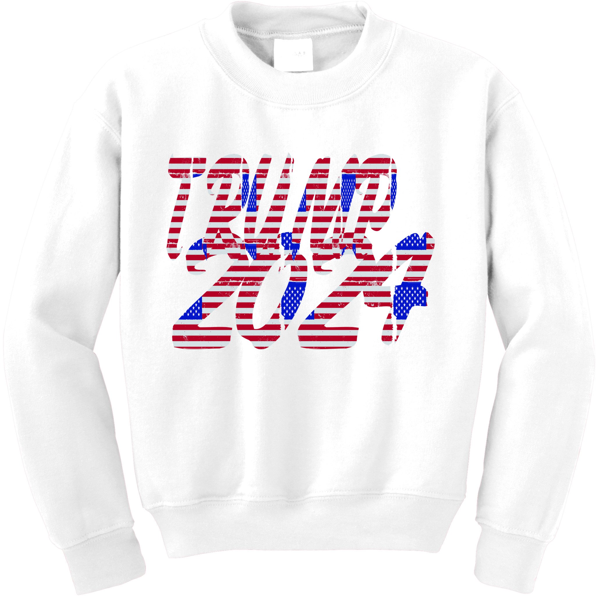 Trump 2024 American Grunge Style Kids Sweatshirt