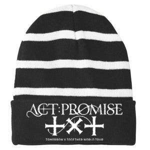 Txt 2024 Act Promise Tomorrow X Together Minisode 3 Striped Beanie with Solid Band