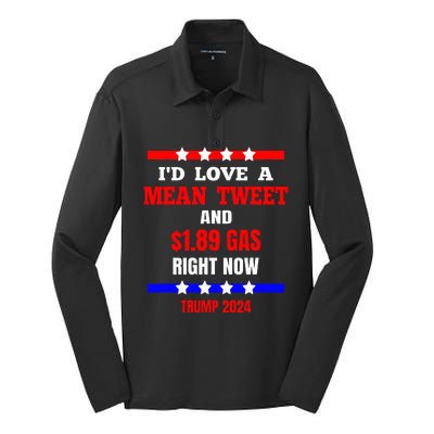 Trump 2024Funny Anti Joe Biden Election Political MAGA Silk Touch Performance Long Sleeve Polo