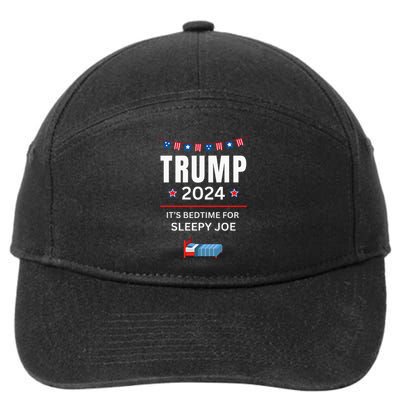 Trump 2024funny Anti Sleepy Joe Biden Pro Trump Republican 7-Panel Snapback Hat