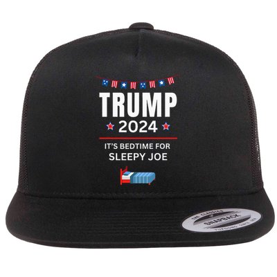 Trump 2024funny Anti Sleepy Joe Biden Pro Trump Republican Flat Bill Trucker Hat