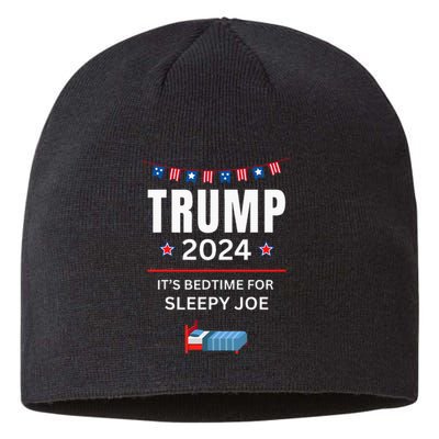 Trump 2024funny Anti Sleepy Joe Biden Pro Trump Republican Sustainable Beanie