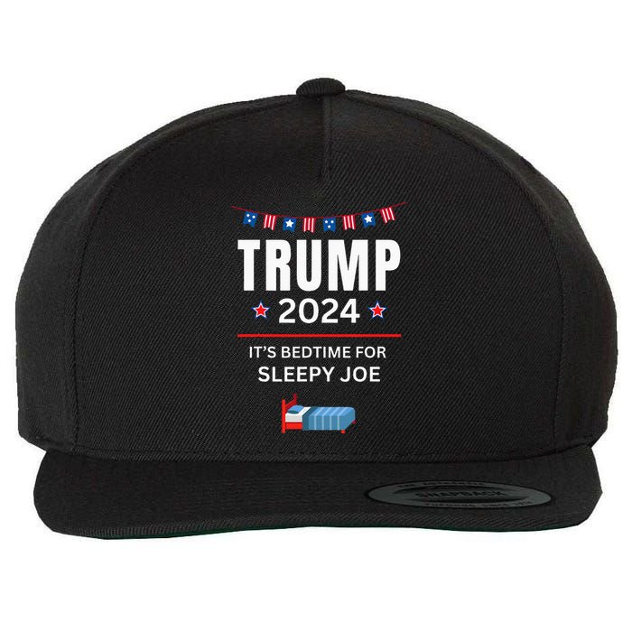 Trump 2024funny Anti Sleepy Joe Biden Pro Trump Republican Wool Snapback Cap