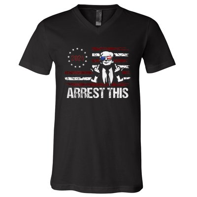 Trump 2024 Arrest This Funny Protrump V-Neck T-Shirt