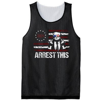 Trump 2024 Arrest This Funny Protrump Mesh Reversible Basketball Jersey Tank