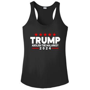 Trump 2024 Abolish The Malarkey Ladies PosiCharge Competitor Racerback Tank