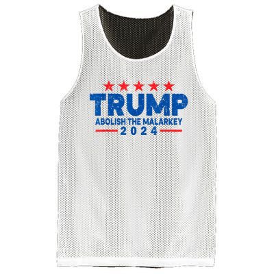 Trump 2024 Abolish The Malarkey Mesh Reversible Basketball Jersey Tank