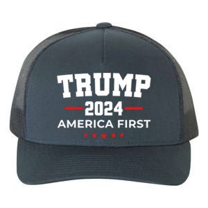 Trump 2024 America First Gift Yupoong Adult 5-Panel Trucker Hat