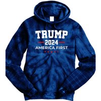 Trump 2024 America First Gift Tie Dye Hoodie