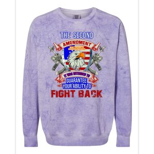 The 2nd Amendment Guarantees Your Ability To Fight Back Colorblast Crewneck Sweatshirt