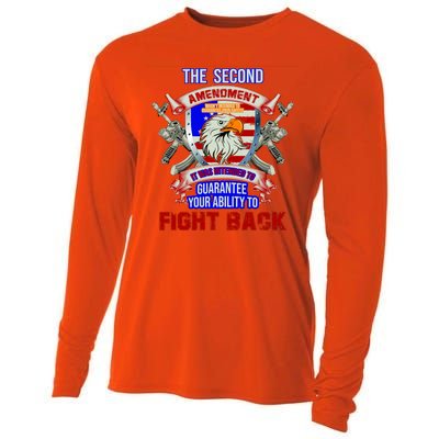 The 2nd Amendment Guarantees Your Ability To Fight Back Cooling Performance Long Sleeve Crew