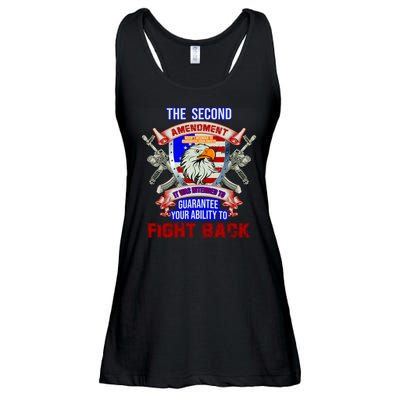 The 2nd Amendment Guarantees Your Ability To Fight Back Ladies Essential Flowy Tank