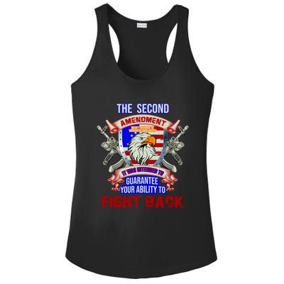 The 2nd Amendment Guarantees Your Ability To Fight Back Ladies PosiCharge Competitor Racerback Tank